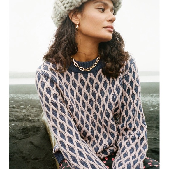 Urban Outfitters Sweaters - 💋UO Diana Two-Tone Cable Knit Sweater